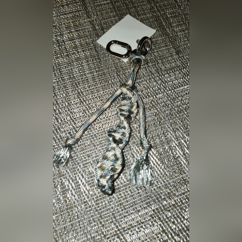 Hand Crafted Braided Paracord Camo  Keychain. Unisex.
